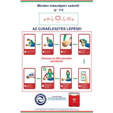 CardioAid-1 Félautomata AED életmentő defibrillátor